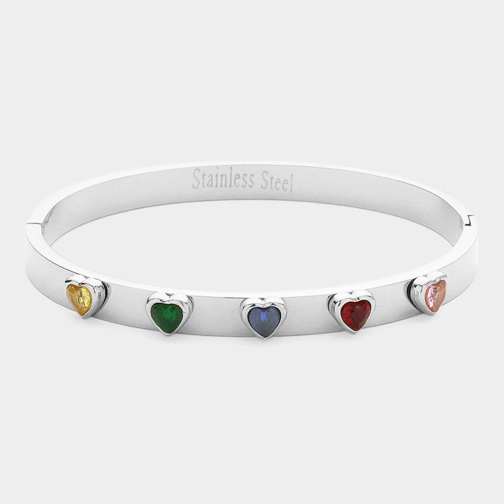 My Hearts Hinged Bracelet