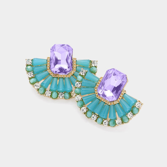 Rio Glass Stone Earrings