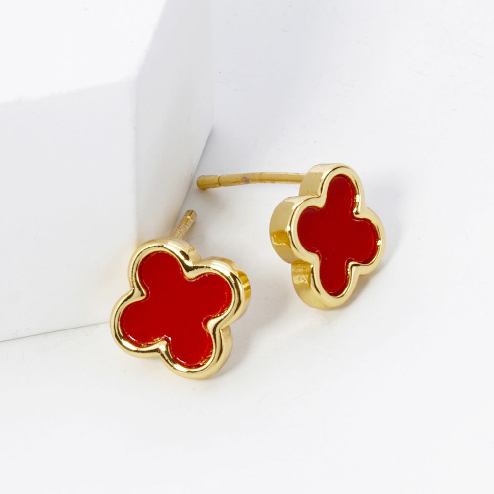 Leia Quatrefoil Studs