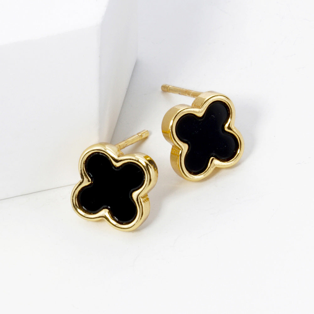 Leia Quatrefoil Studs