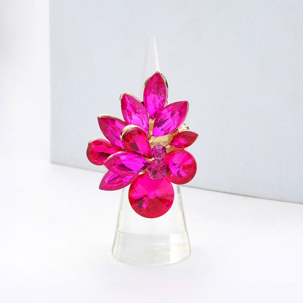 Flower Crystal Ring