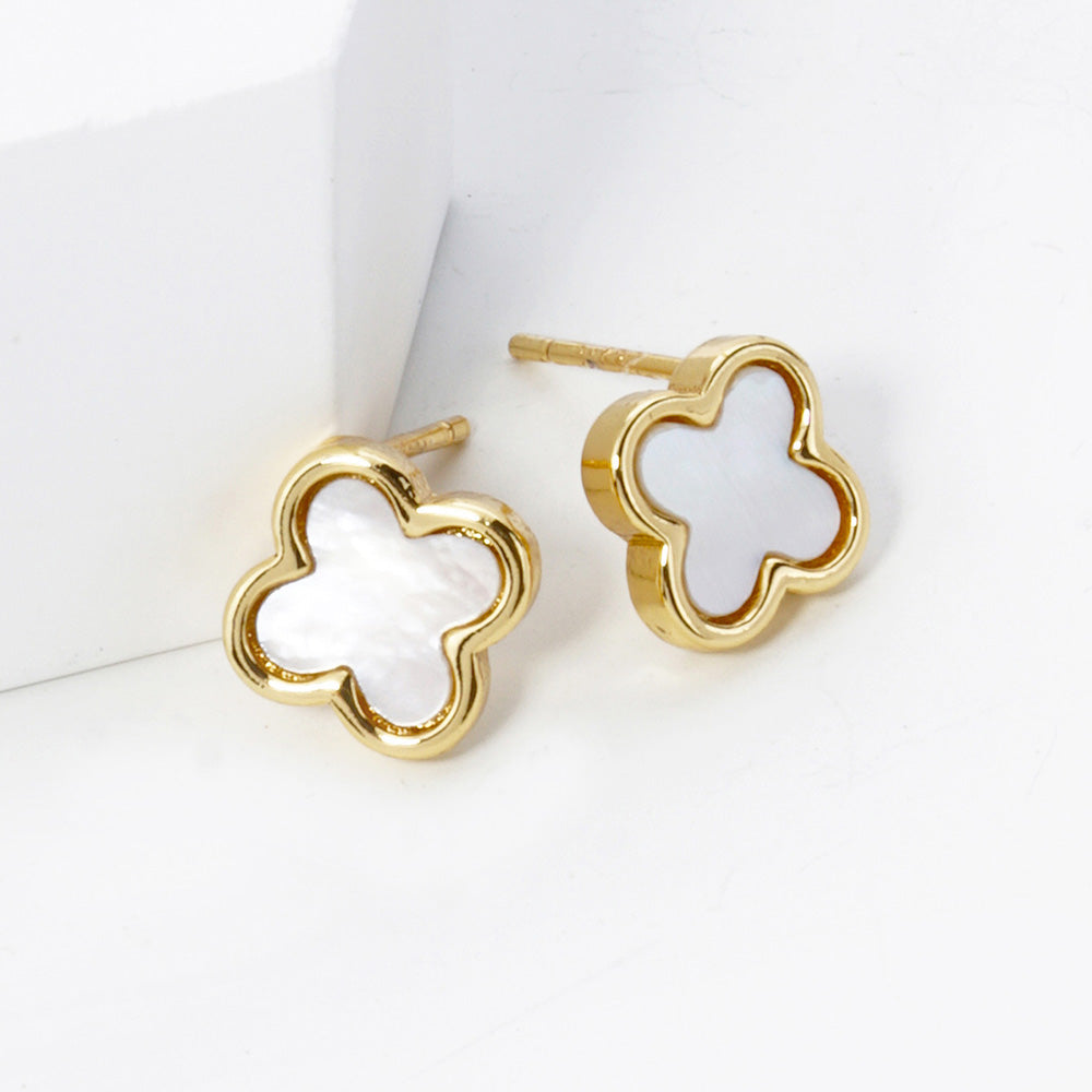 Leia Quatrefoil Studs