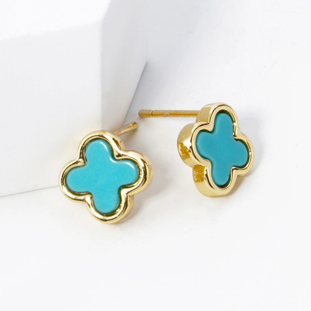 Leia Quatrefoil Studs