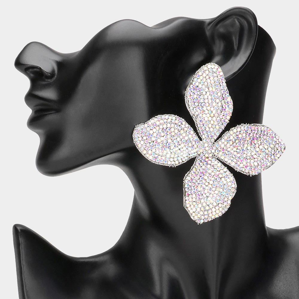 Bling Petal Earrings